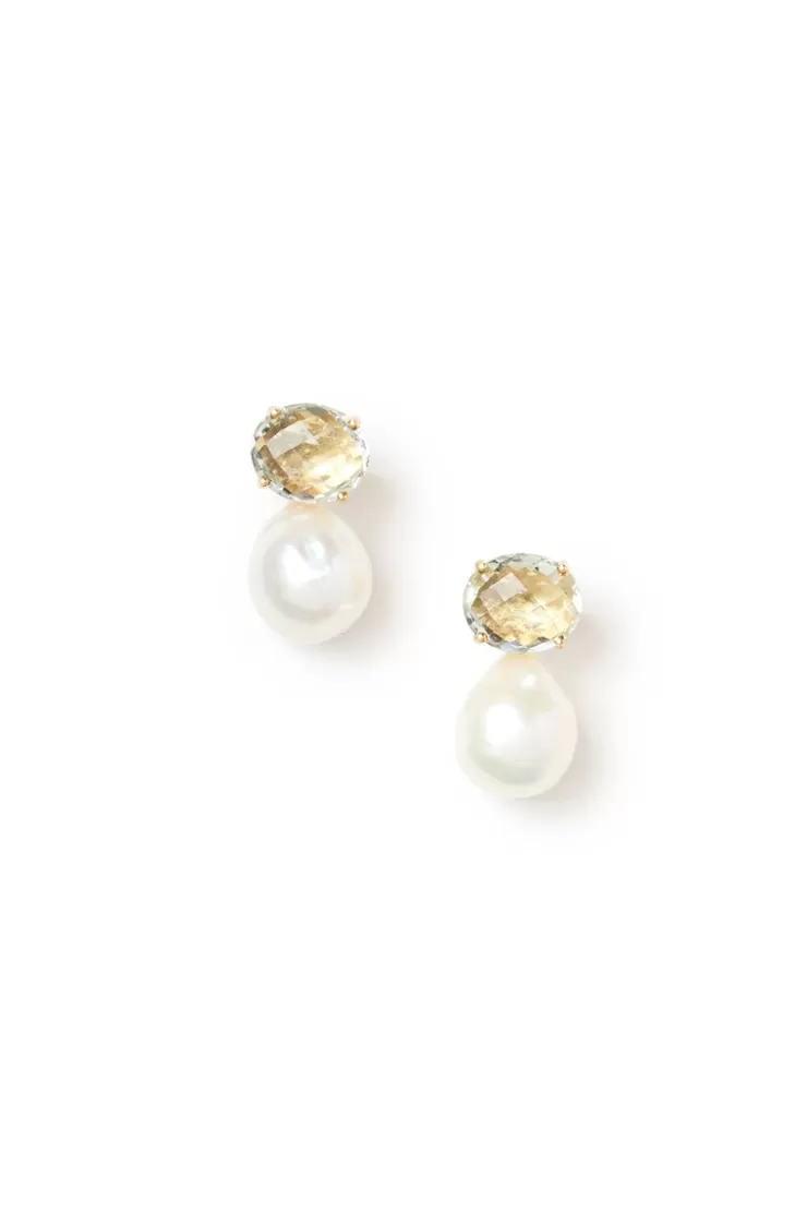 Teri Jon Pearl Drop Earrings