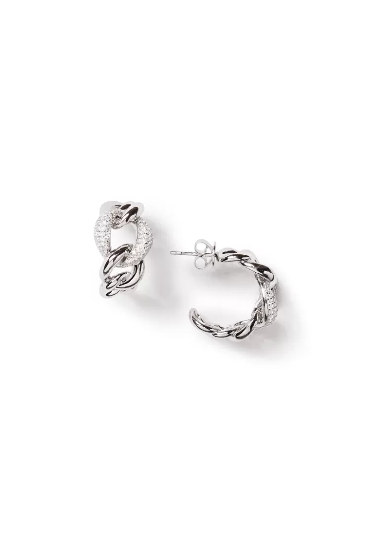 Teri Jon Twist Cuff Hoop Earrings